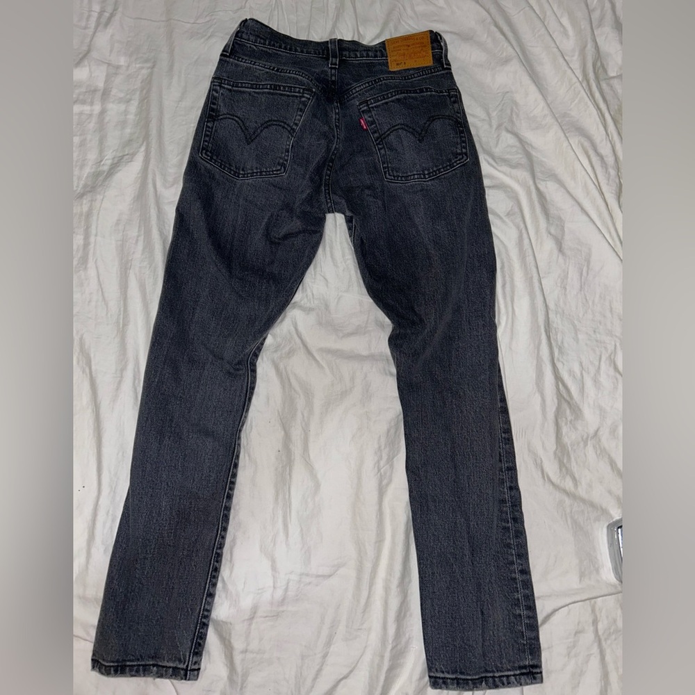 Levi's Premium 501 S Skinny jeans 24 x 28 Womens Big E tag gray button fly